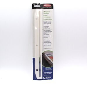 Rubbermaid 3 Hole Plastic Magazine Holders 3 Ring Binders 12ct Holder Open Pkg